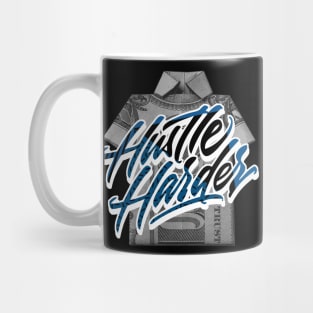 Hustle Harder Dark Marina Blue Sneaker Art Mug